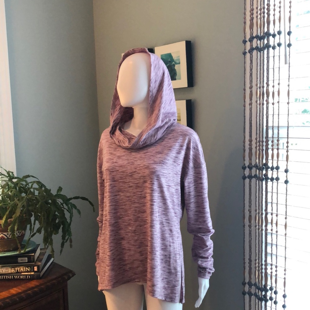 Gaian purple tone yoga hoodie